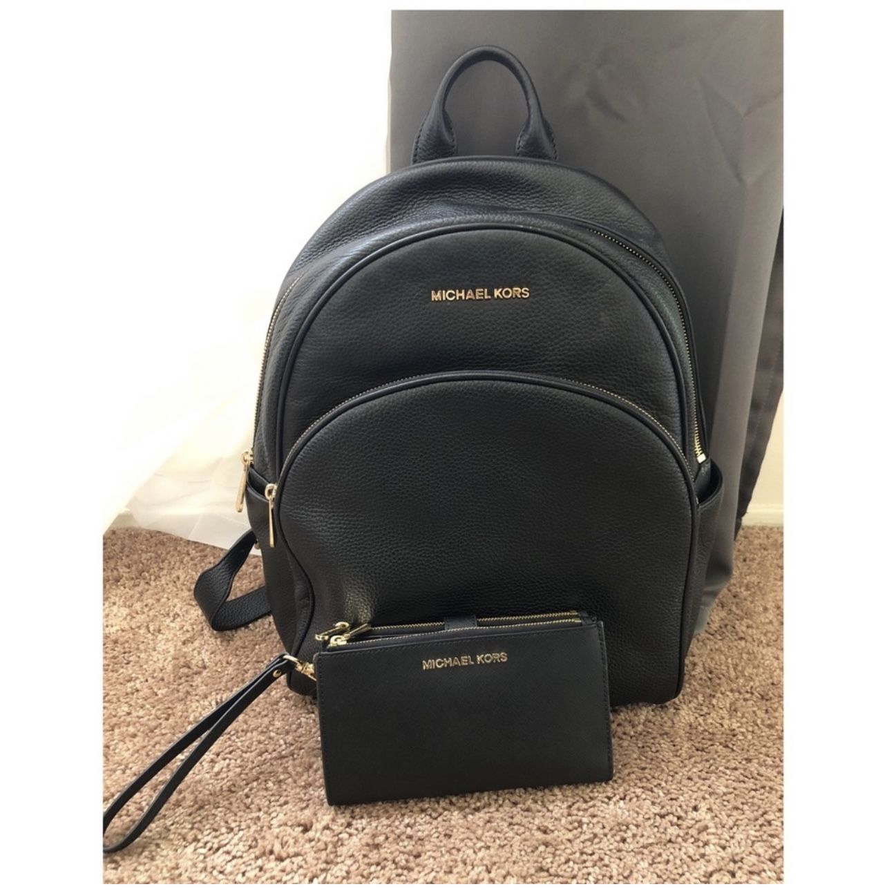 Authentic Michael Kors Backpack W/ Matching Wallet