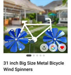 Metal Bicycle Windmill