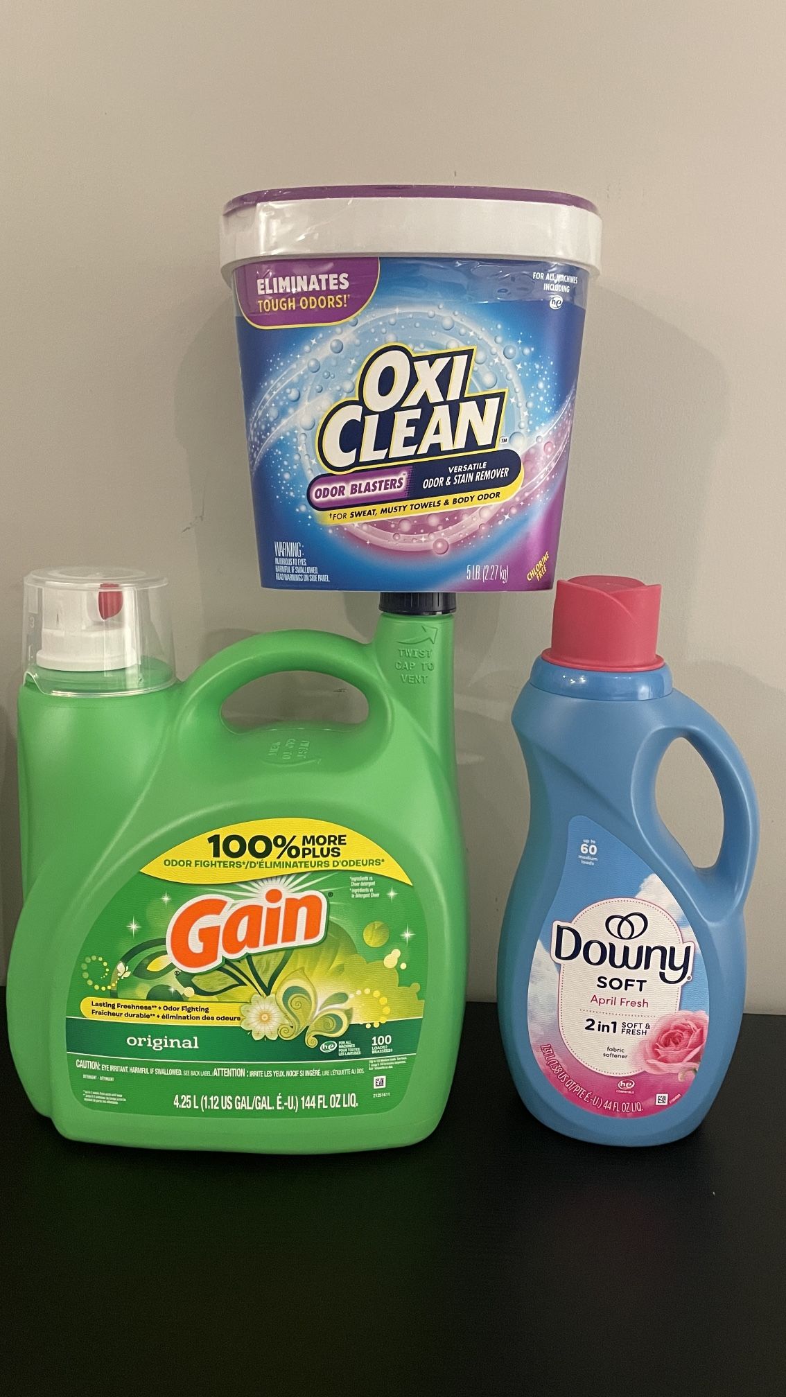 Gain oxi clean laundry detergent bundle $30