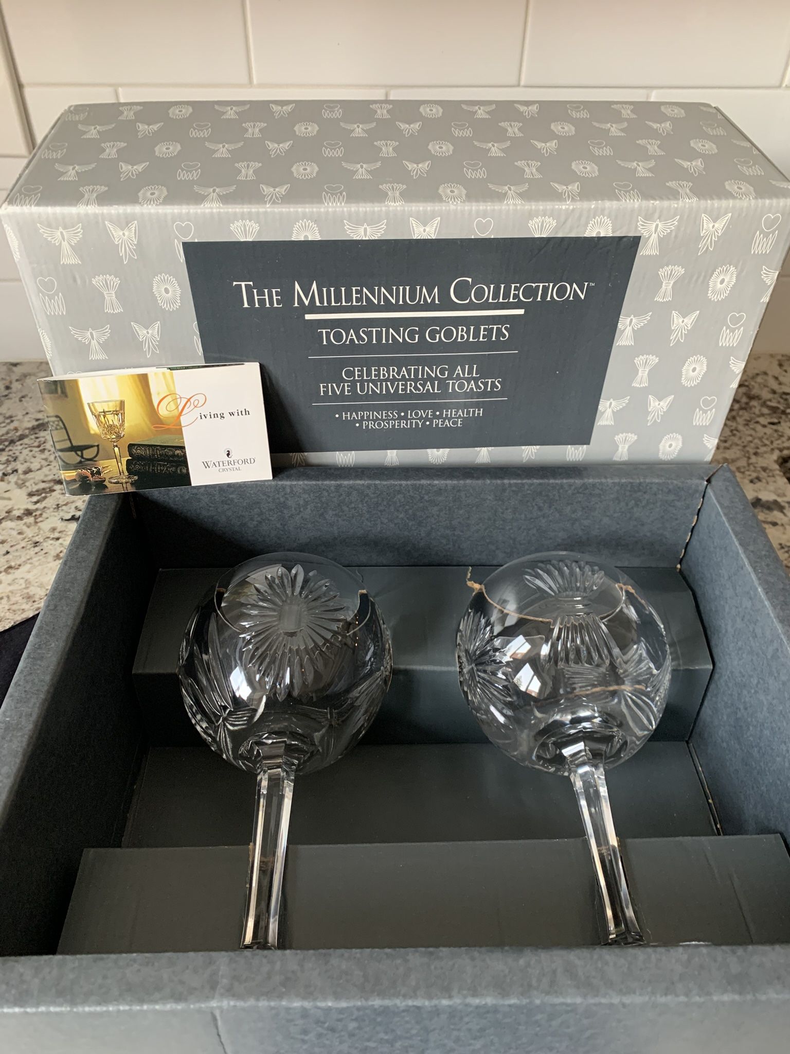 Waterford Toasting Goblets UNIQUE