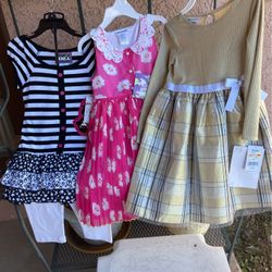 Three New With Tags Little Girls Outfits.