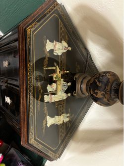 Black Lacquer Corner Stand