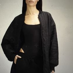 Lululemon Oversized Fit Non Stop Bomber Jacket Reversible Size 8