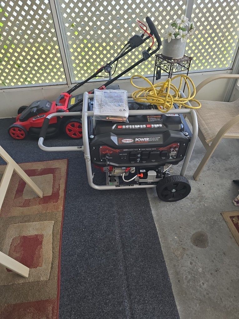 Brand New - Simpson Powershot 8300 Generator with electric start.