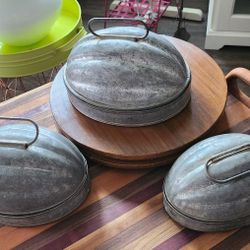 Antique Jello/Bread Mold Set Of 3
