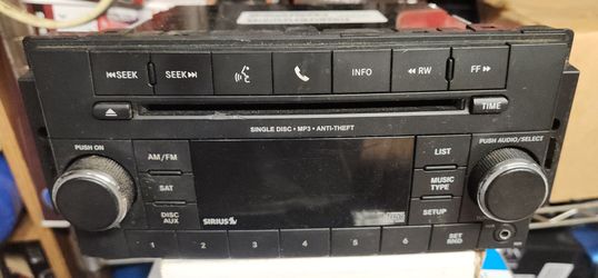 Chrysler / Dodge Factory CD Player With Bluetooth,  Aux, Sirius Ready P0(contact info removed)AC