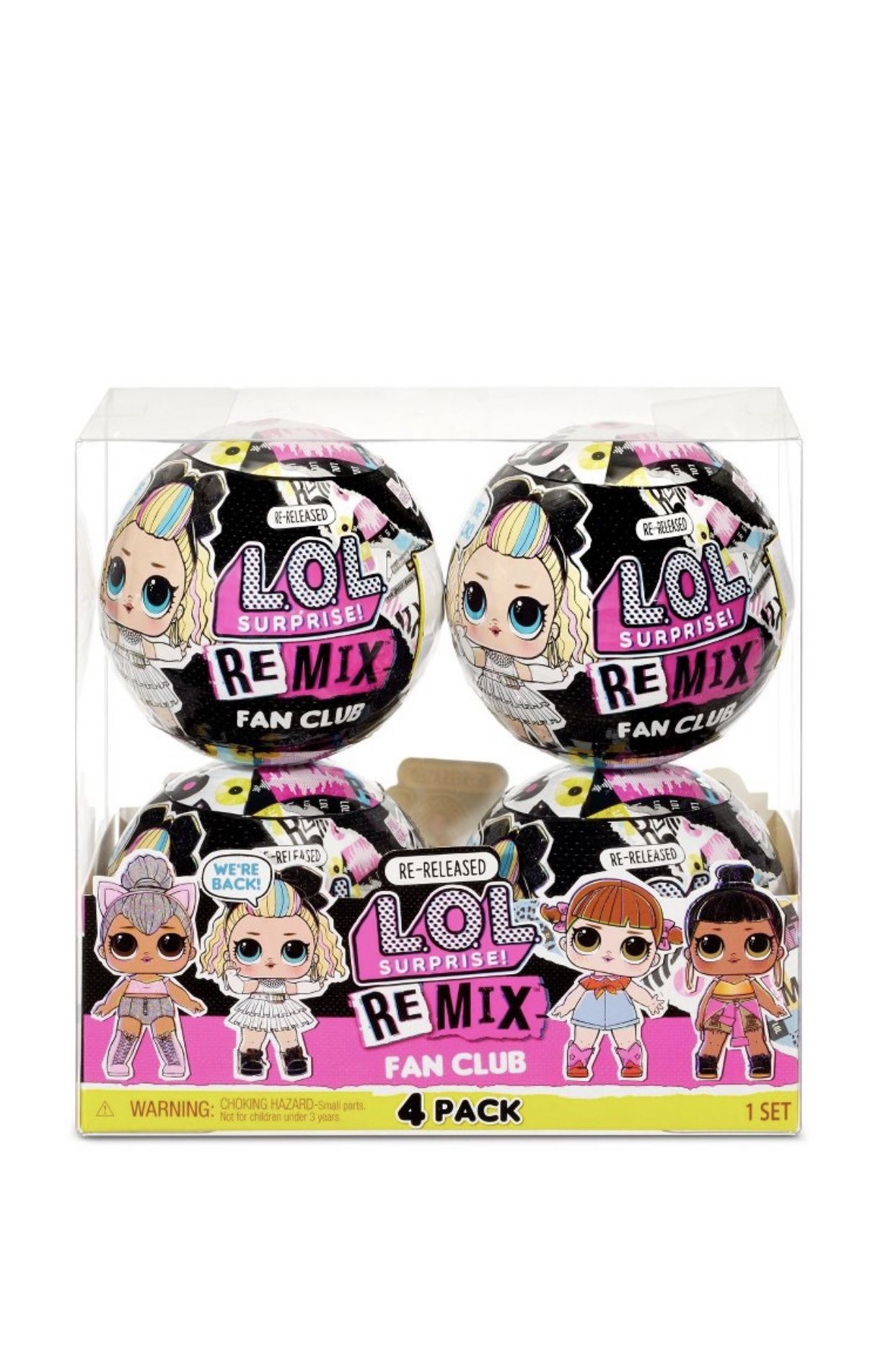 RE-RELEASED LOL REMIX FAN CLUB 4 Pack