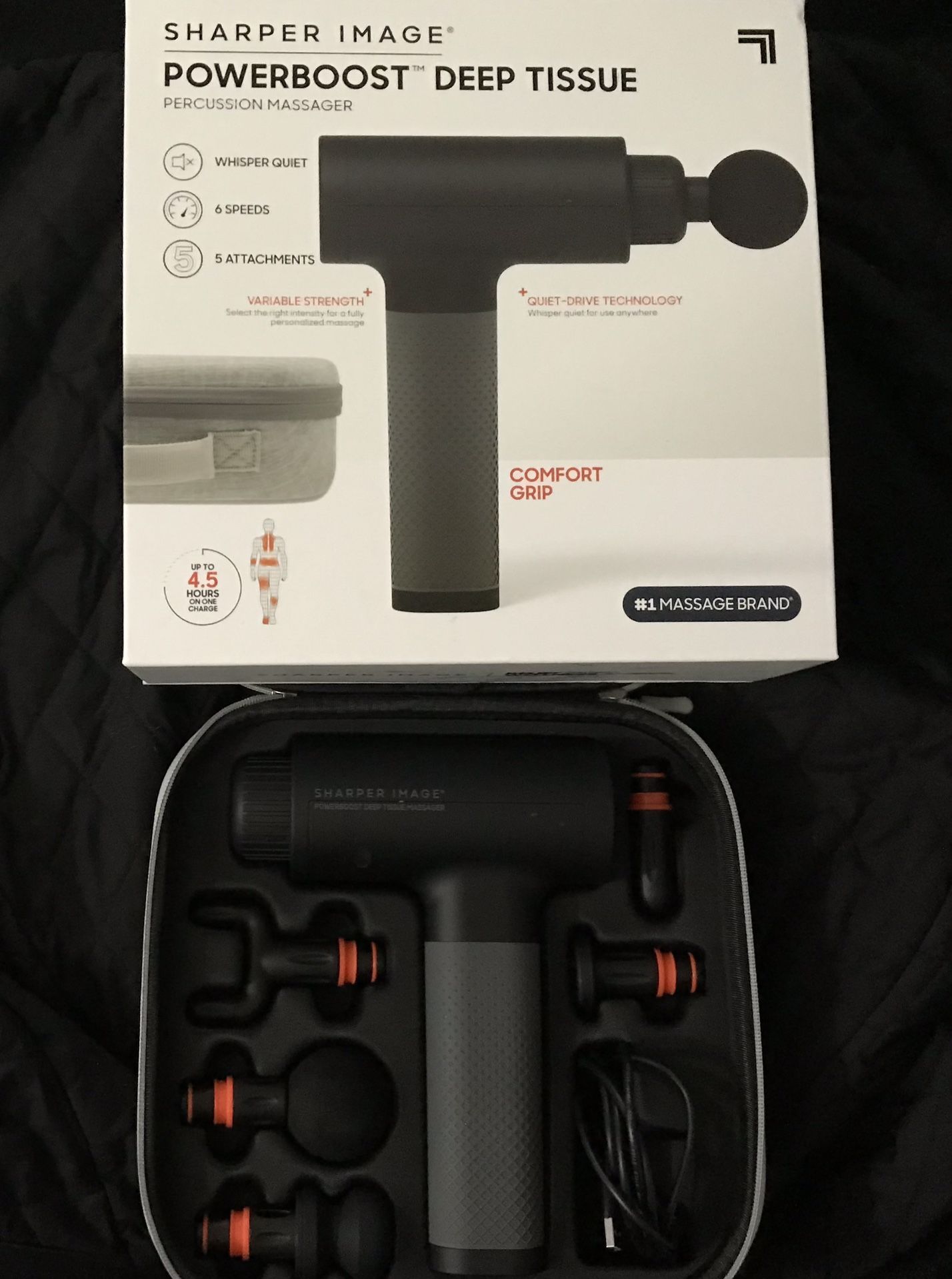 massager - sharper image deep tissue and free clear flexible phone case 