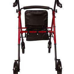 Red drive Walker With Seat And Breaks 
