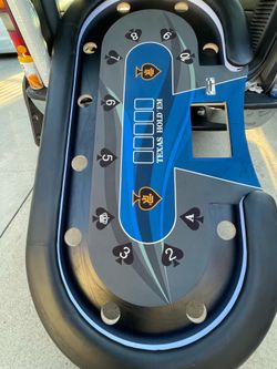 Used Texas hold em poker table 10 players