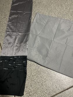 Black And Grey Design Shower Curtains