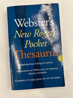 Webster's New Roget's Pocket Thesaurus
