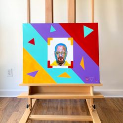 Walter White Acrylic Canvas Painting Wall Art Home Decor