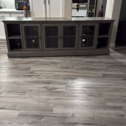Large Grey TV Stand 