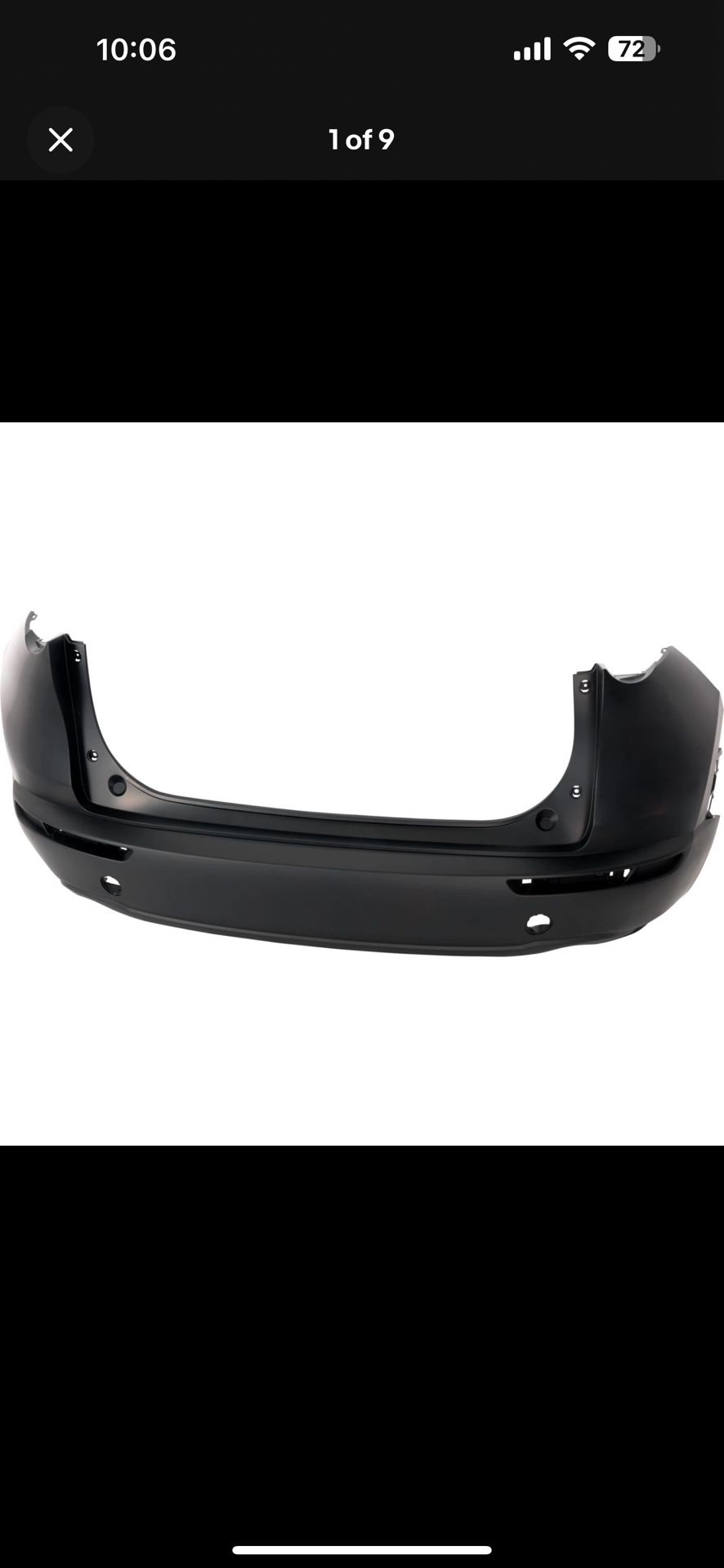 Bumper Cover Fascia Rear For Mazda CX30