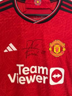 Man Utd Jersey Signed By Diego Forlan