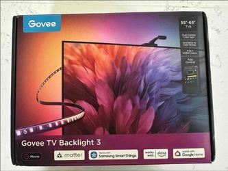 Govee TV Backlight 3 for 55–65" TVs – Dual Camera Smart RGBIC Sync Lights – New Open Box