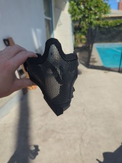 Black Tactical Half Face Mesh Mask