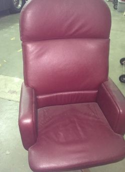 Red office chair