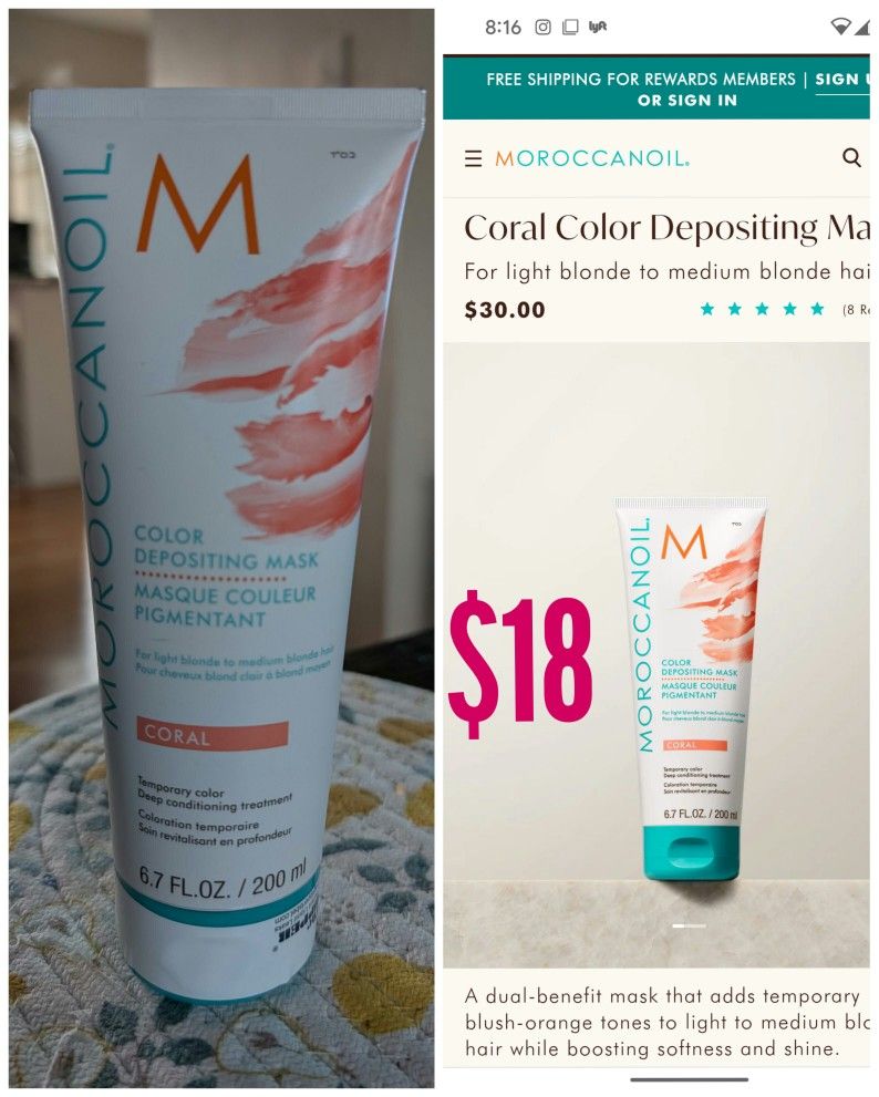 Haircare - Moroccan oil color depositing mask