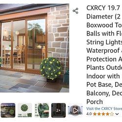 *NEW* LED Lighted Topiary Balls