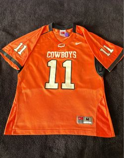 Oklahoma State Cowboys x Nike Team  #11 Y2K orange jersey youth medium
