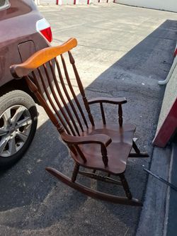 Wooden rocking chair