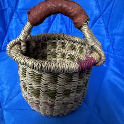 Handcrafted Market African Basket Ghana Small 