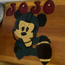 Vintage Customized Mickey Mouse Wall Decor