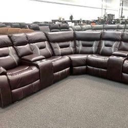 New Power Recliner Sectional Couch / Free Delivery 🚚 / $50 Down Payment 