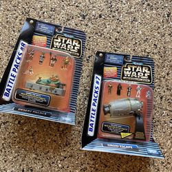 TWO STAR WARS JABBA/DROID #7 & #8 BATTLE PACKS NEW SEALED
