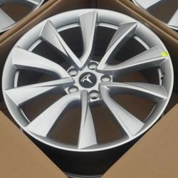 1PC Single Tesla Model 3 19 Inch Silver Stiletto Wheels Rims (2017-2022)