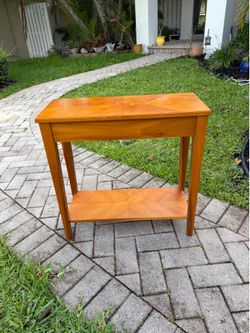 Wooden Two-Tier Console Table or Narrow Side Table