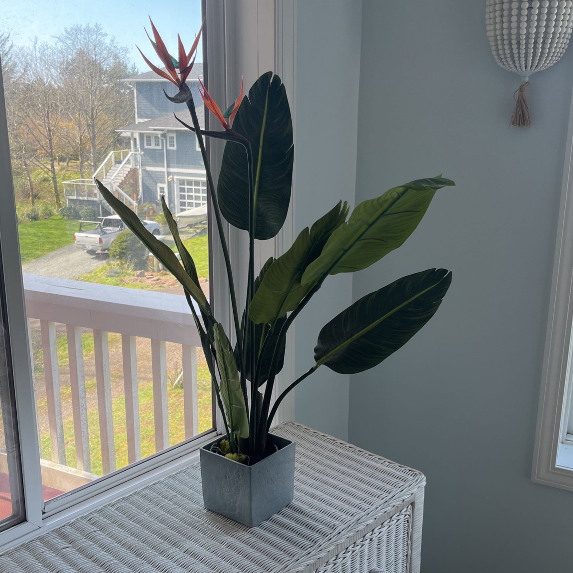 Bird Of Paradise Faux Plant With Pot
