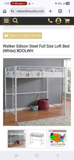 Walker Edison Full Loft Bed New Open Box