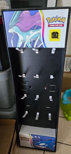 Pokemon display stand  with pegs for packs