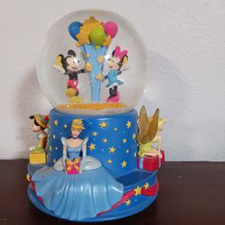 Disney Musical Birthday Water Globe Limited Ed MUSICAL Hallmark Walt's 100th

