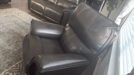 three-piece genuine leather La-Z-Boy set for $2000 and mint condition
