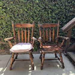 Set Of  Antique wooden chairs