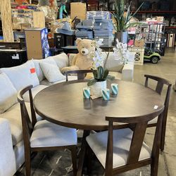 Dining table set with 4 chairs