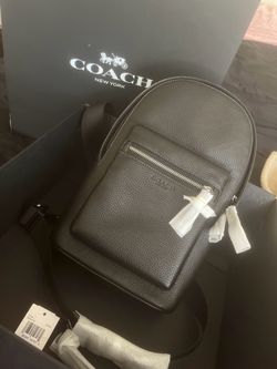 Black Coach cross body bag