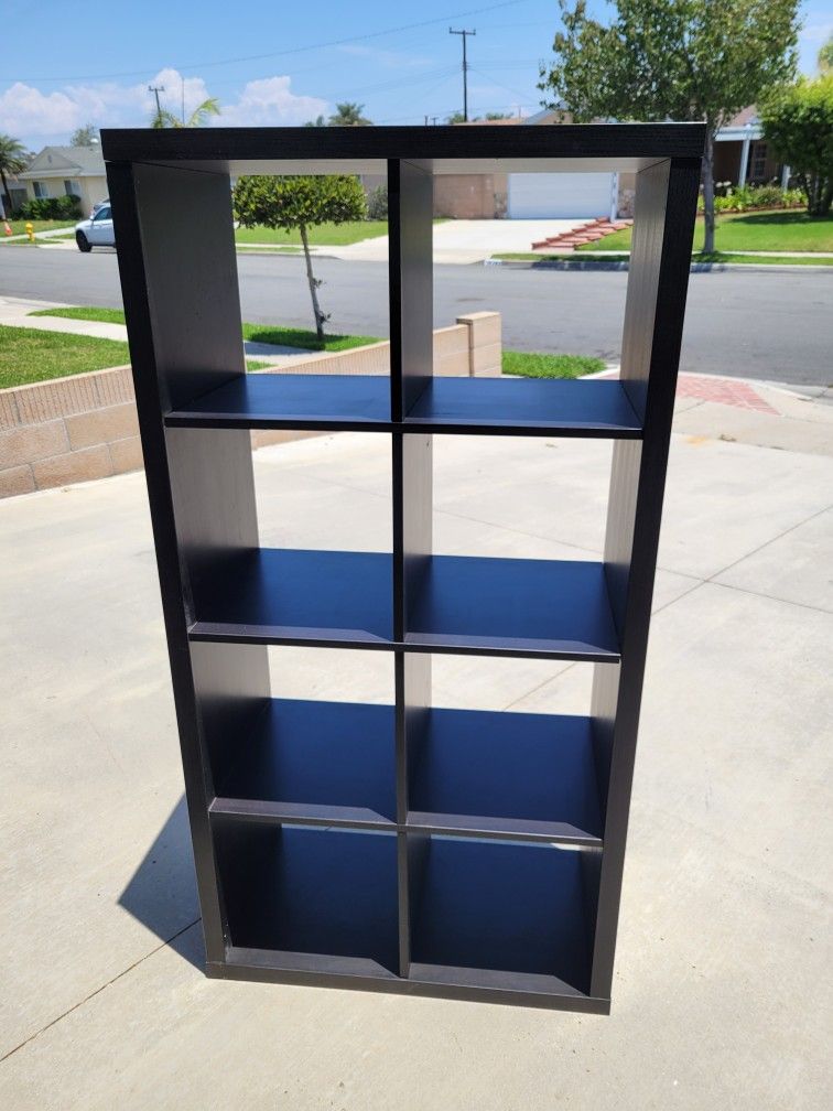 Ikea Kallax 8 Cube Cubbie Square Shelf Shelves Storage Bookcase Display Tv Stand Dark Brown