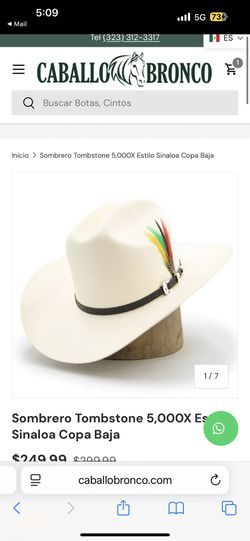Sombrero 6 7/8 Size