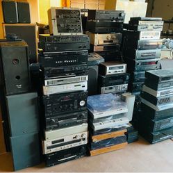 Massive Vintage Audio & Pro Equipment Lot - Huge Reseller Wholesale Pile!