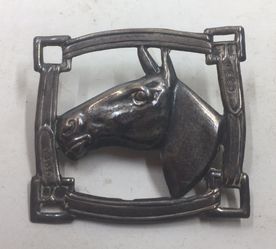 Sterling horse pin brooch