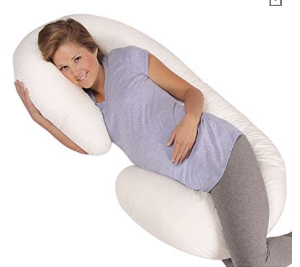 Pregnancy Pillow: Leachco Snoogle Original Maternity/Pregnancy Total Body Pillow, Ivory 60 Inch