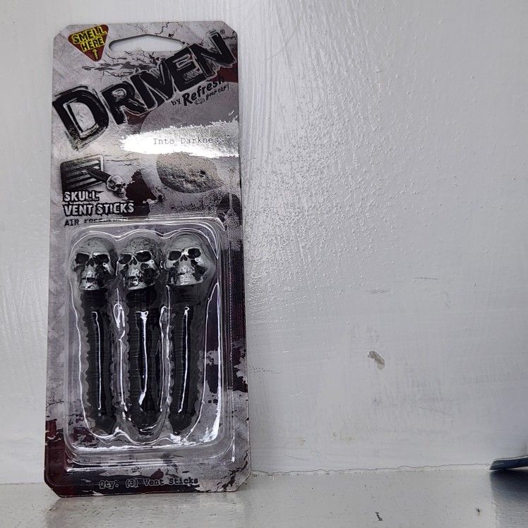 Driven By Refresh Your Car! Into Darkness Skull Vent Sticks Air Freshener