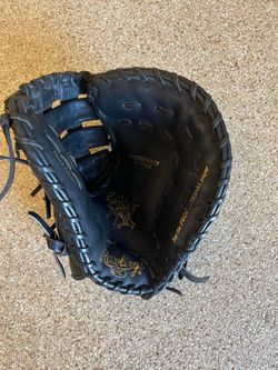 Rawlings Heart of the Hide First Base Mitt - Black/Gold - Excellent Condition