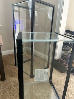 Glass Aquarium Tank with Black Frame
