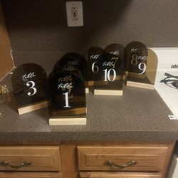 Table Numbers-Place cards